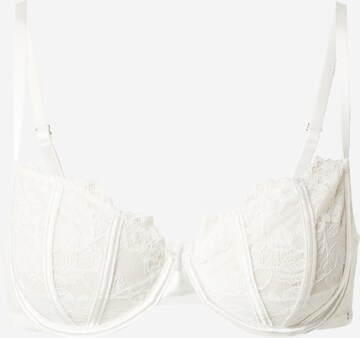 Lindex Balconette Bra 'Amie' in White: front