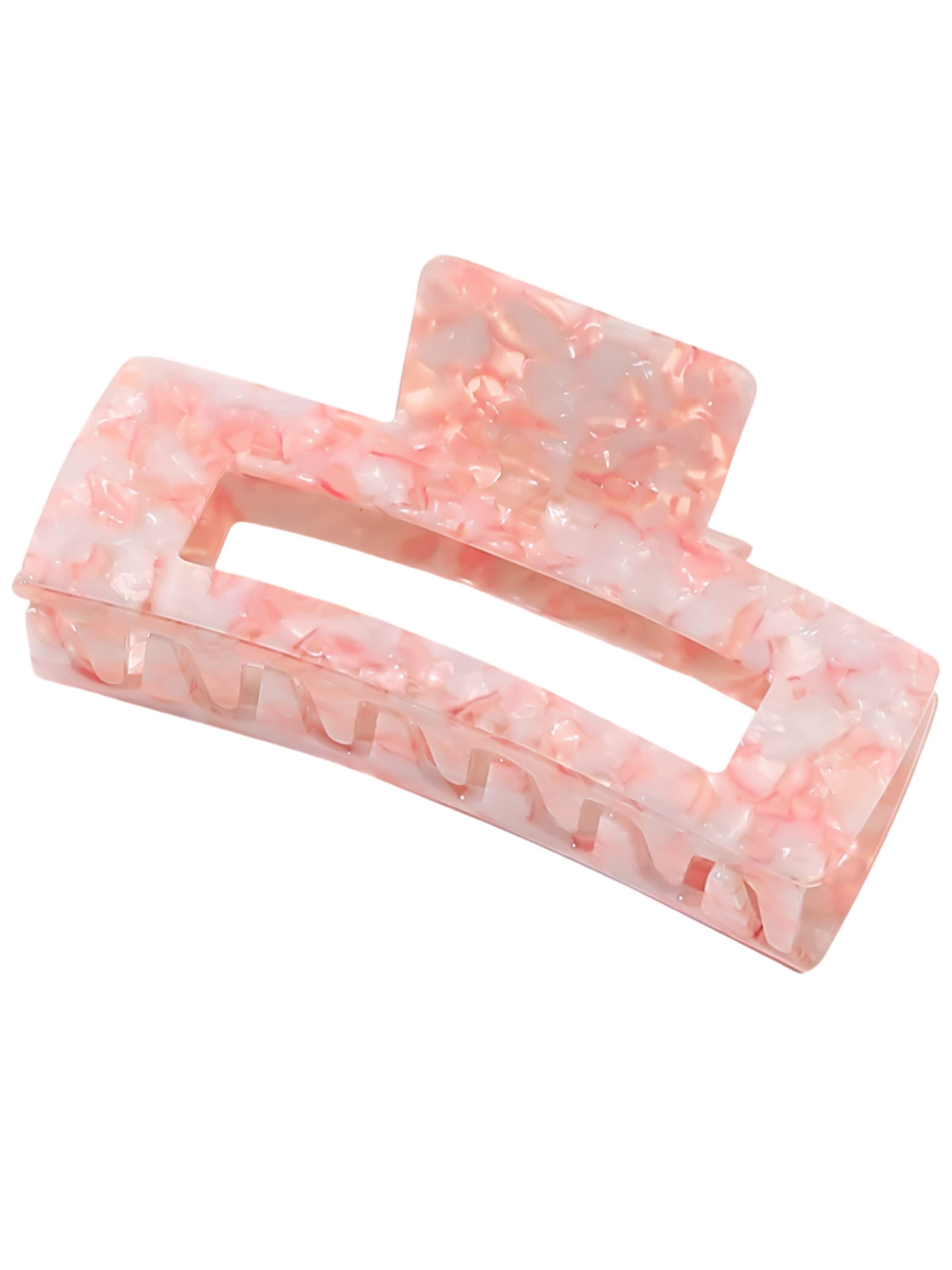 soho Hair accesoires - Joyería para el pelo 'Clara Hair Claw - Light Coral' en naranja: frente