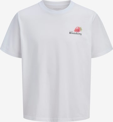 T-Shirt 'JORBRADLEY' JACK & JONES en blanc : devant