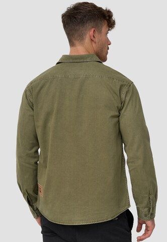 INDICODE JEANS Regular fit Button Up Shirt 'Giuseppe' in Green