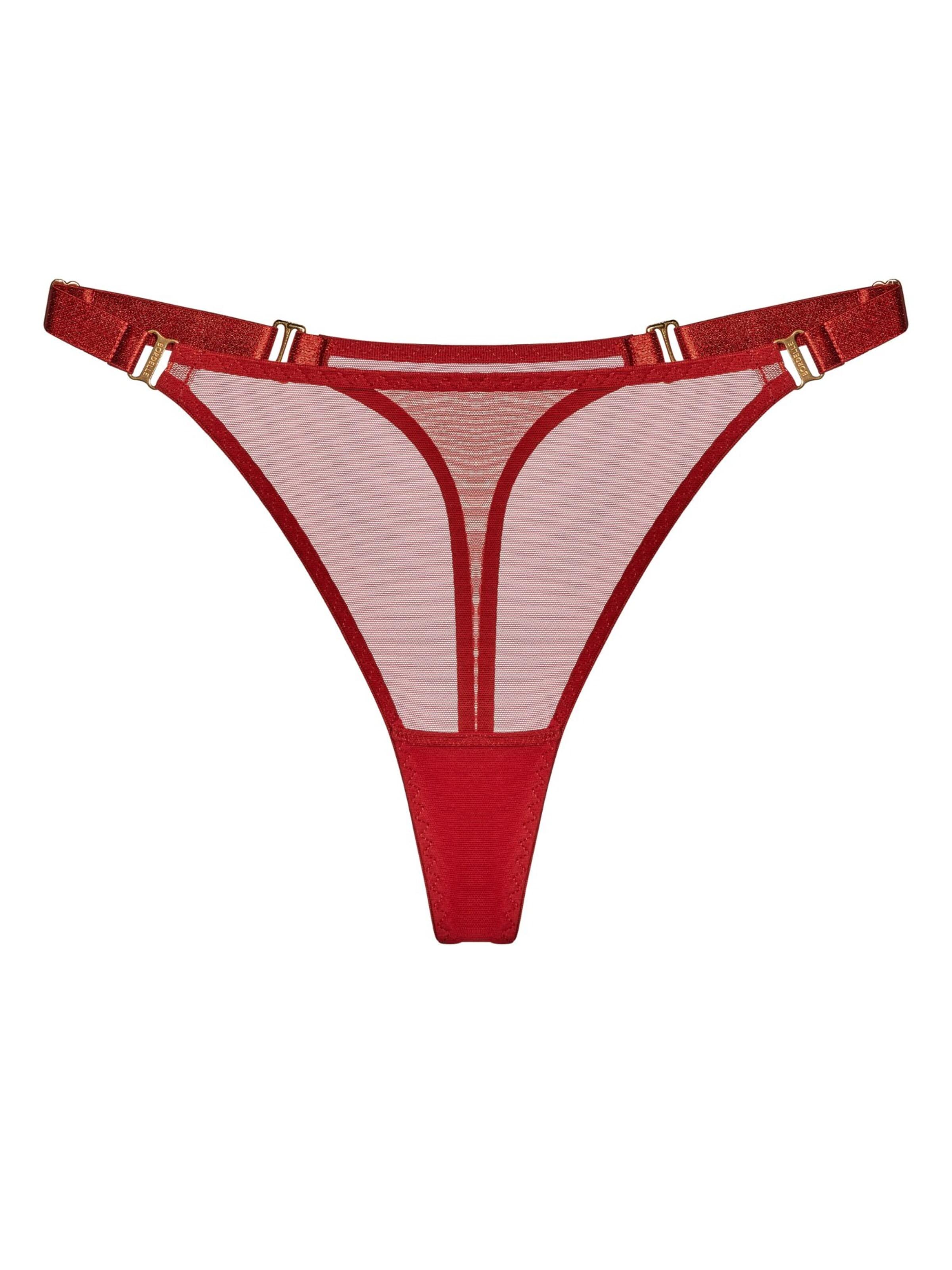 Bordelle String 'Signature'‌‌‌‌‌‌‌ in Rot: Vorderseite