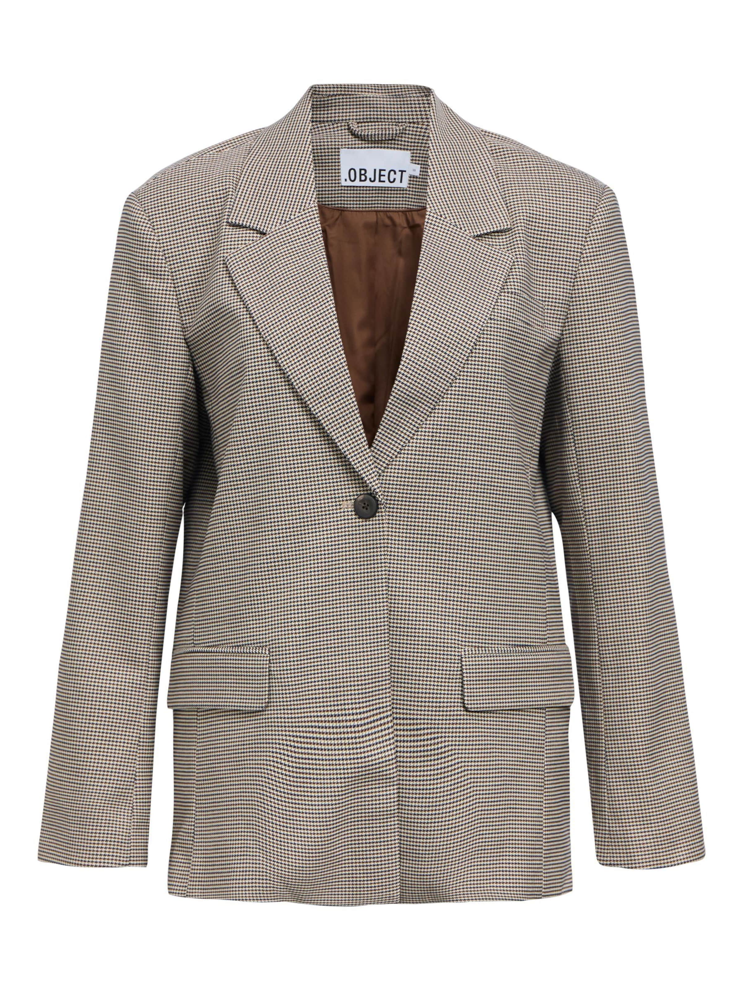 OBJECT Blazer 'OBJLisa' in 38 in Cream / Night blue / Brown, Item view