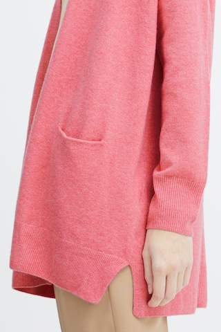 ICHI Knit Cardigan in Pink