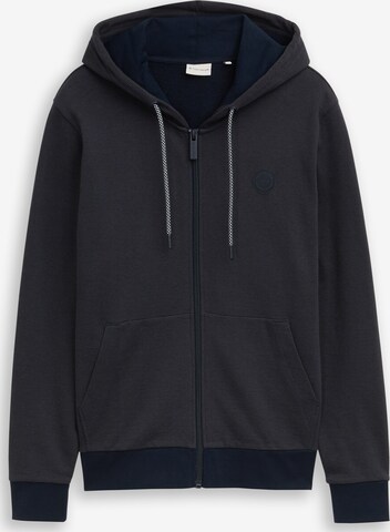 Veste de survêtement TOM TAILOR en bleu : devant