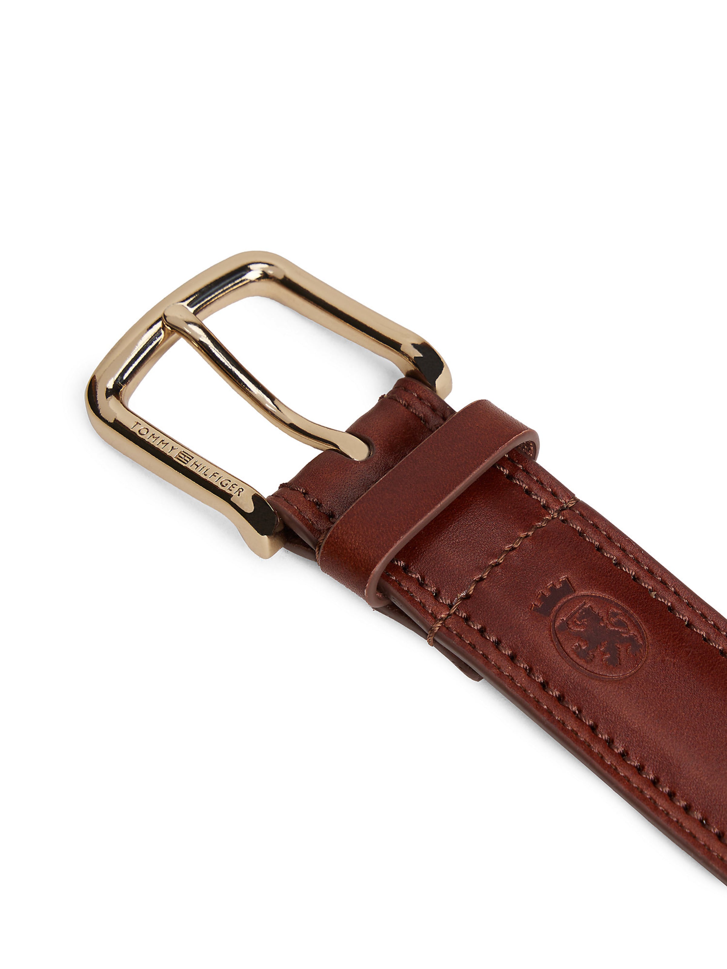 TOMMY HILFIGER Gürtel und Kartenetui in Braun