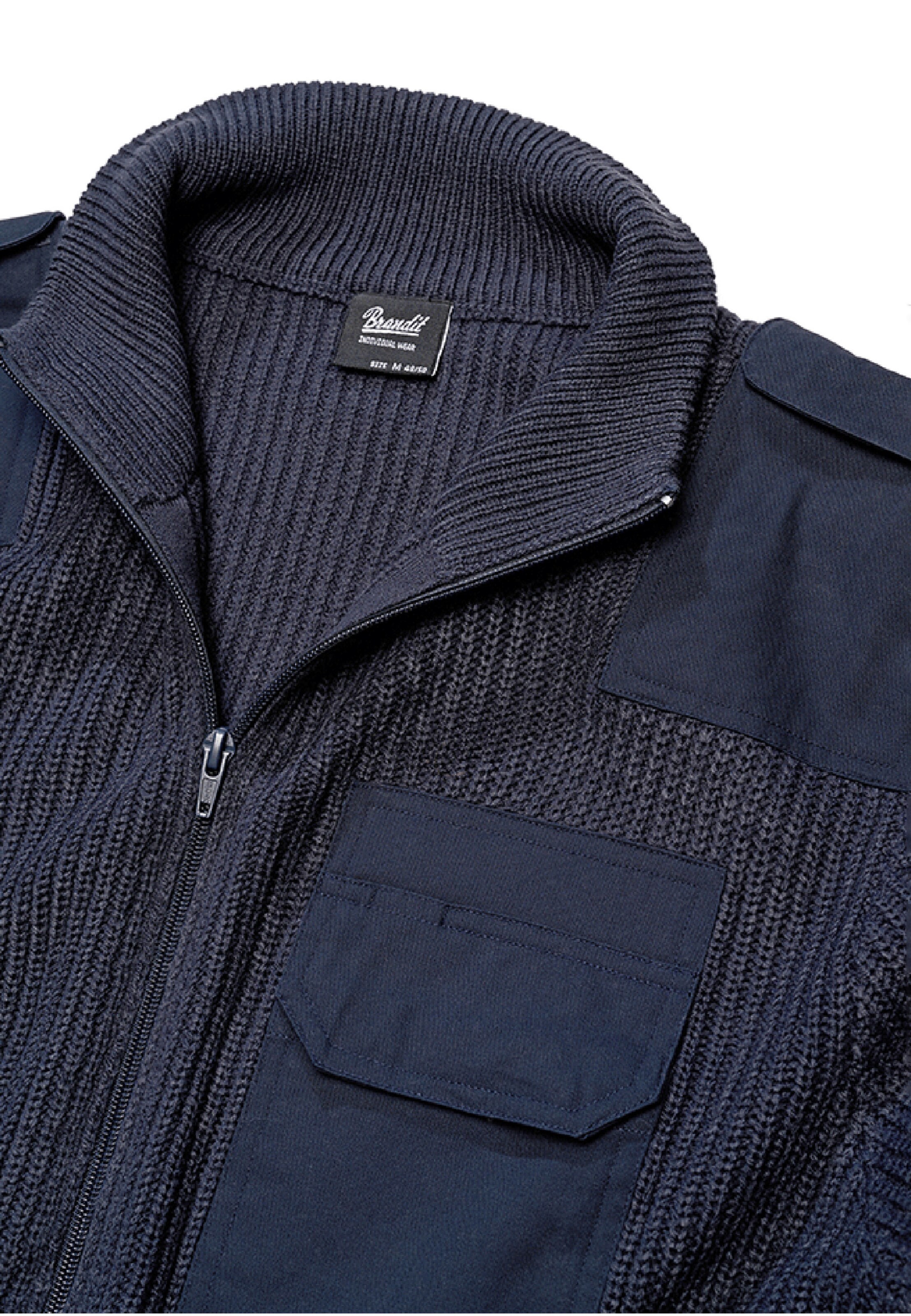 Brandit Strickjacke in Blau