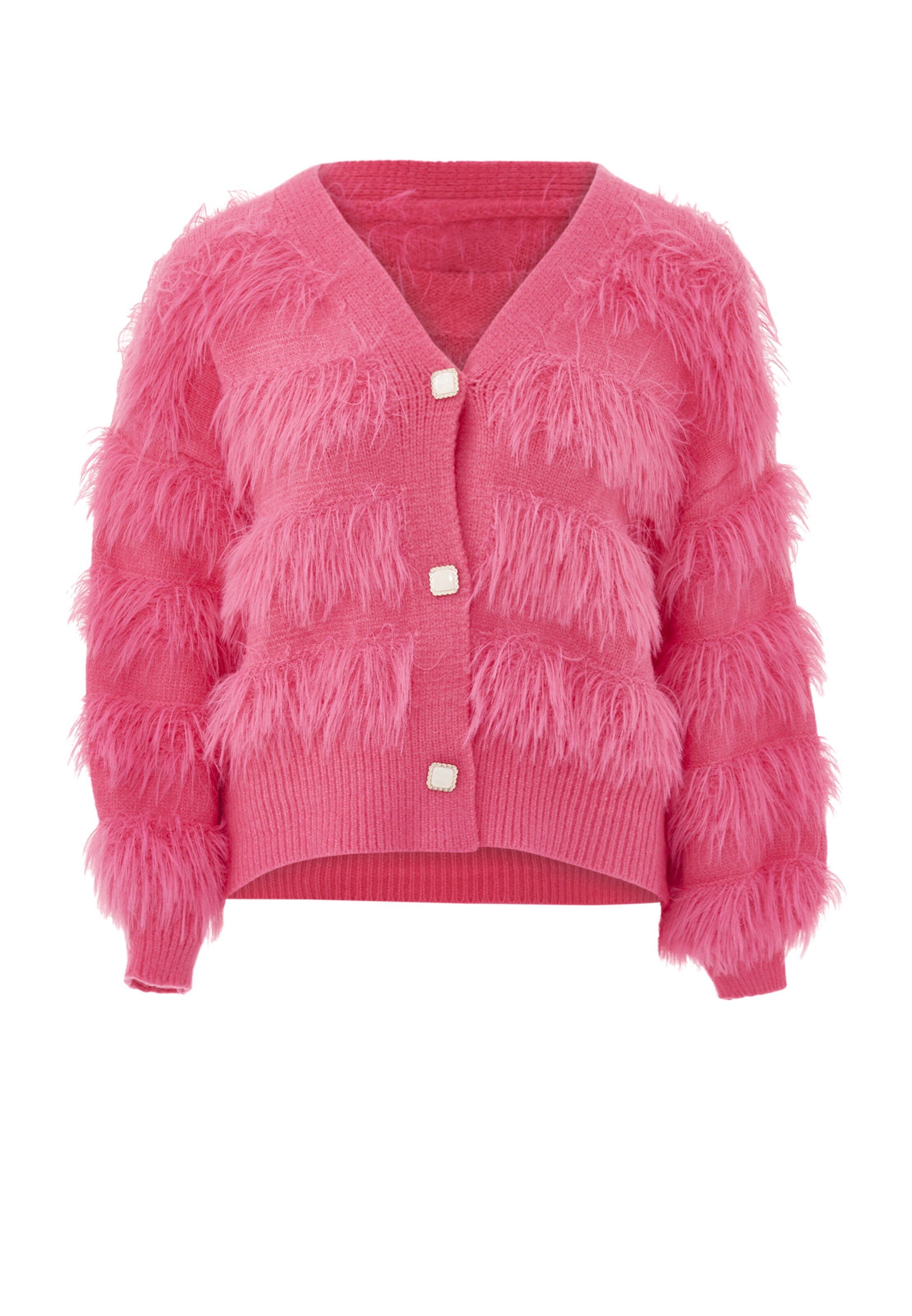 caspio Strickjacke in Pink: Vorderseite