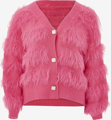 caspio Knit Cardigan in Pink: front