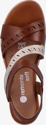 REMONTE Strap Sandals in Brown