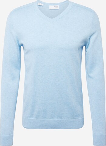 Pull-over 'BERG' SELECTED HOMME en bleu : devant