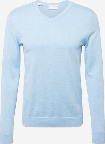 SELECTED HOMME Sweater 'BERG' in Blue: front