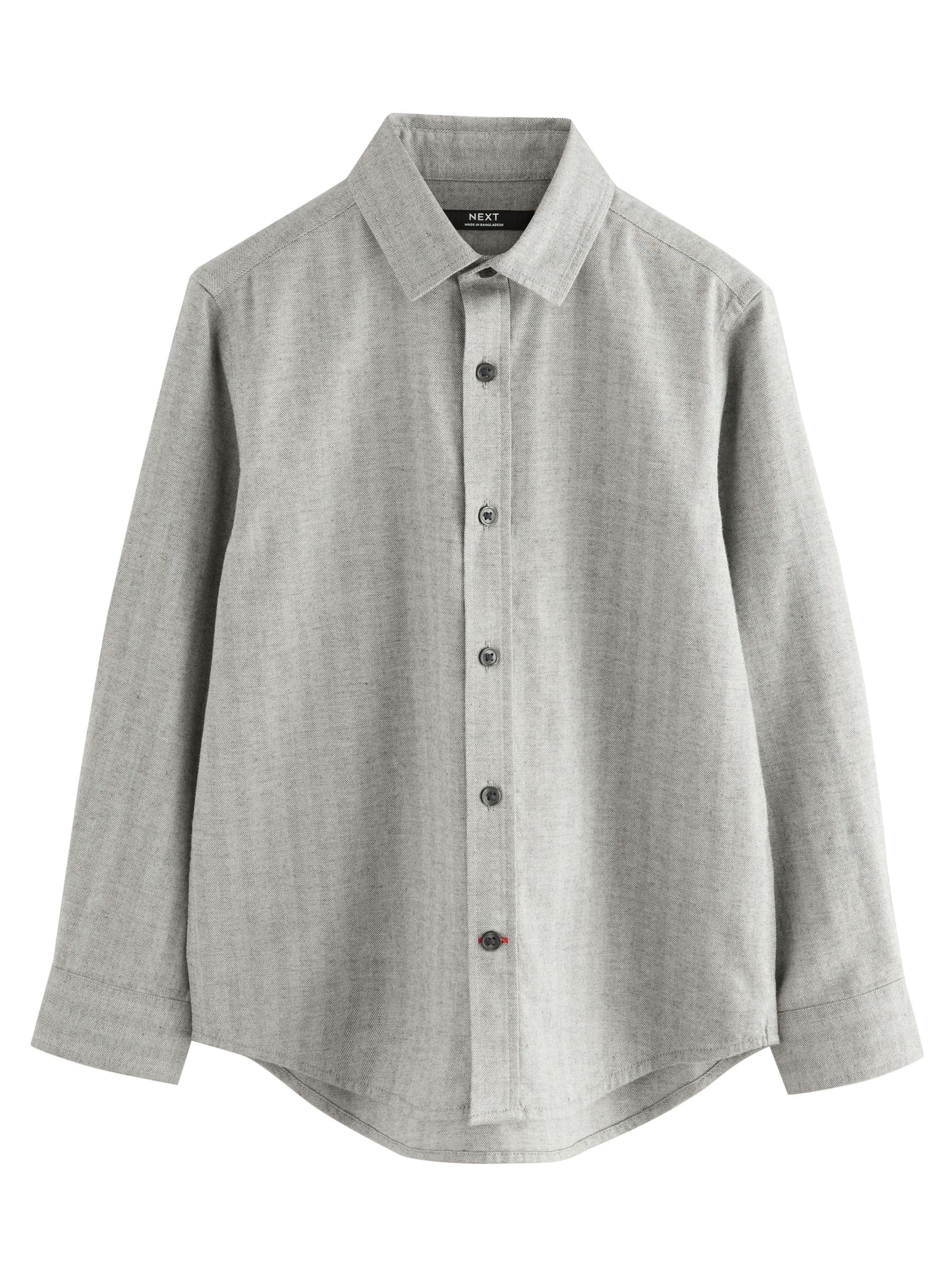 Coupe regular Chemise Next en gris : devant