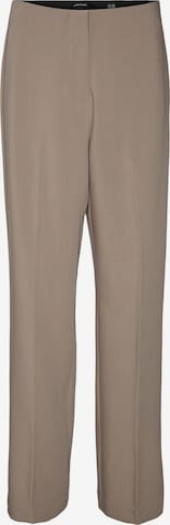 VERO MODA Regular Pleated Pants in Brown: front