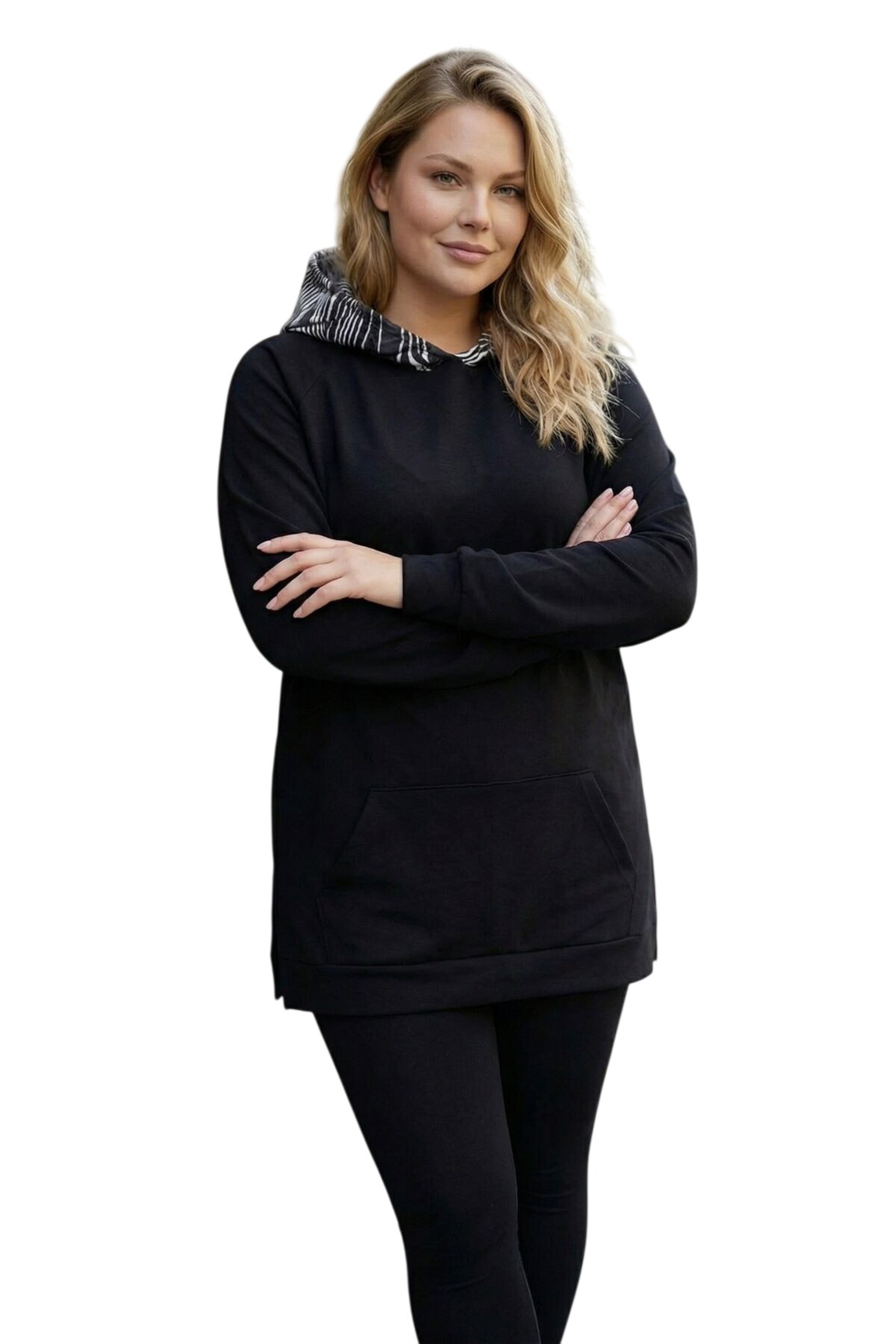 Stil Diva Sweatshirt in Black