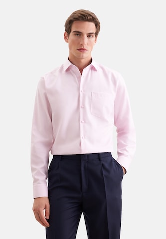 Coupe regular Chemise business SEIDENSTICKER en rose : devant