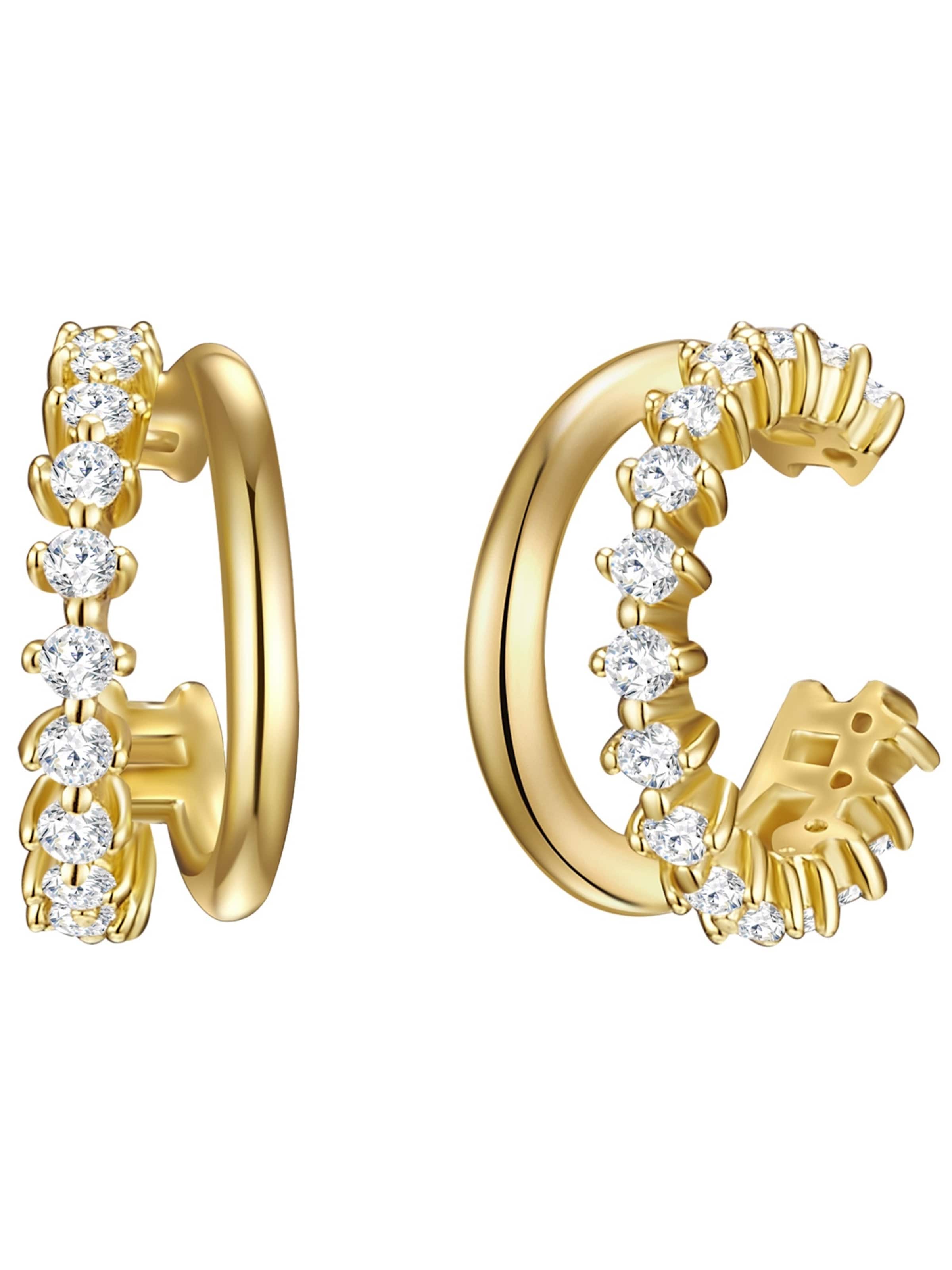 Lulu & Jane Earrings in Gold: front