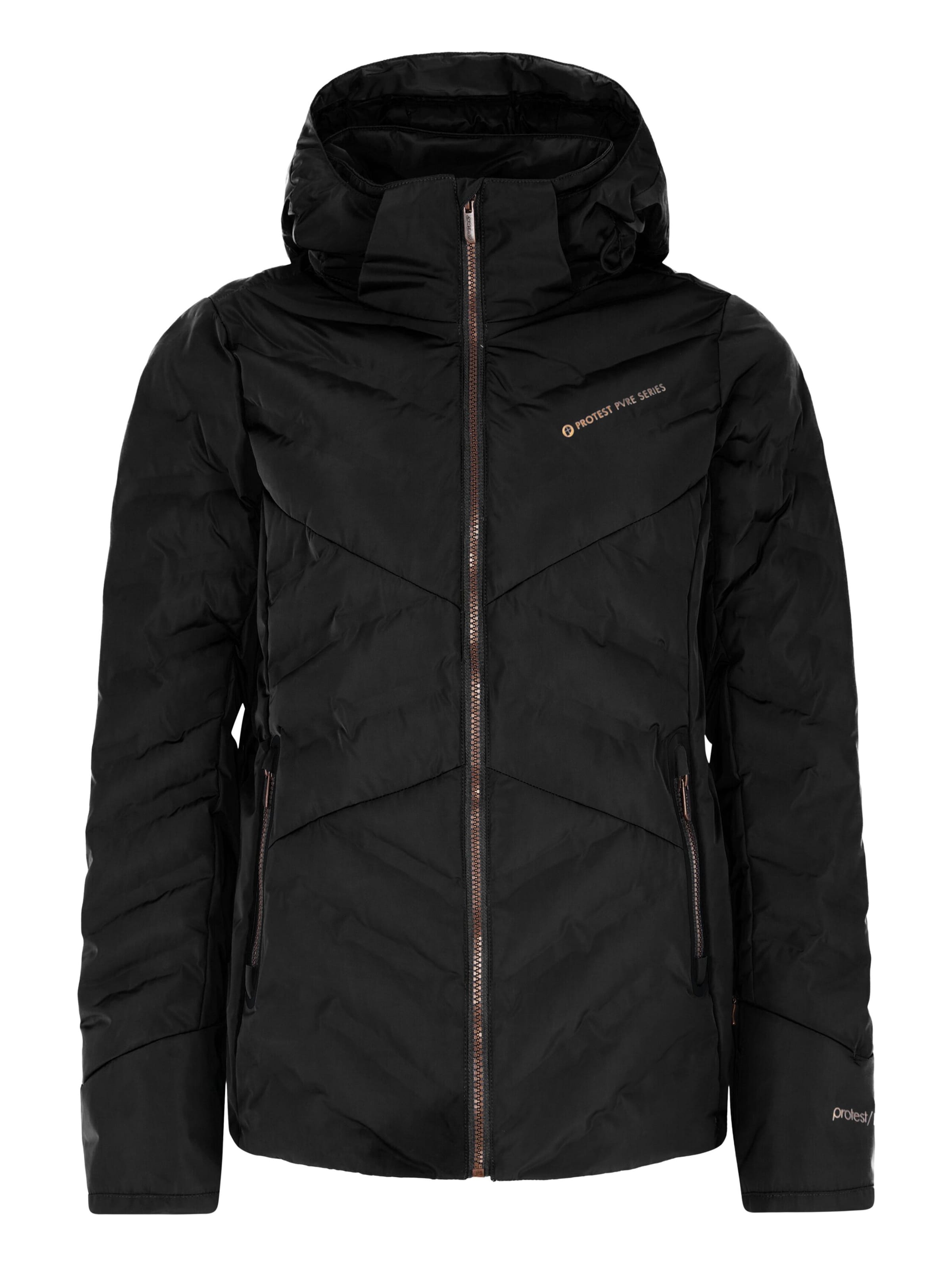 PROTEST Sportjacke 'PRTAPPLY' in Schwarz: Vorderseite