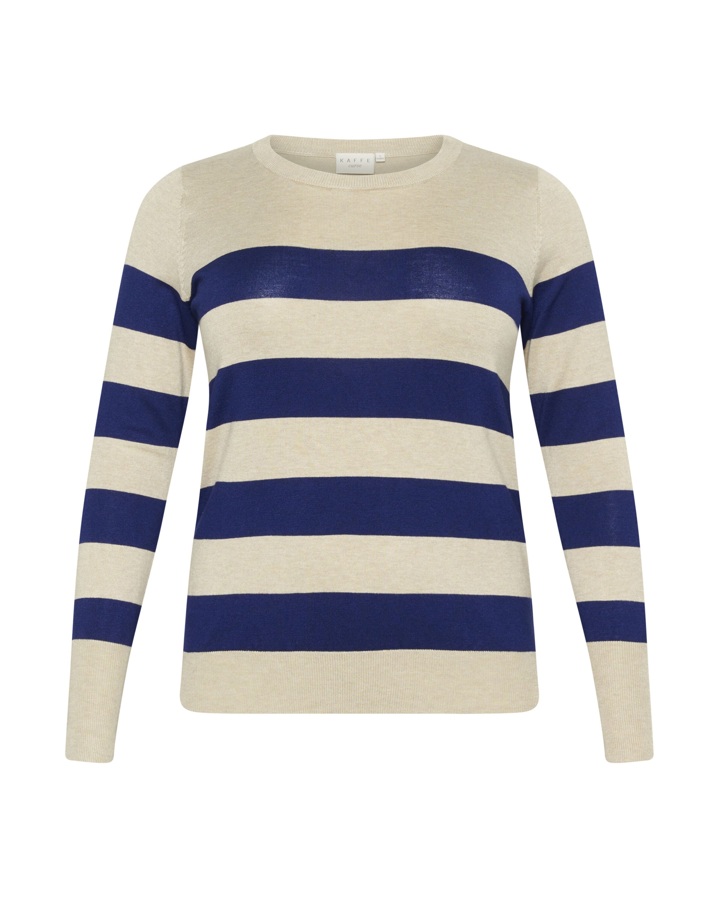 KAFFE CURVE Πουλόβερ 'Lizzy' σε μπεζ: μπροστά