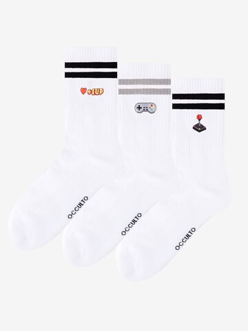 Chaussettes de sport 'Rio' Occulto en blanc