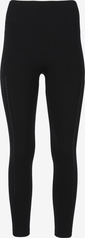 ENDURANCE Skinny Workout Pants 'Flane' in Black: front