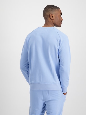 ALPHA INDUSTRIES Sweatshirt 'X-Fit' in Blauw
