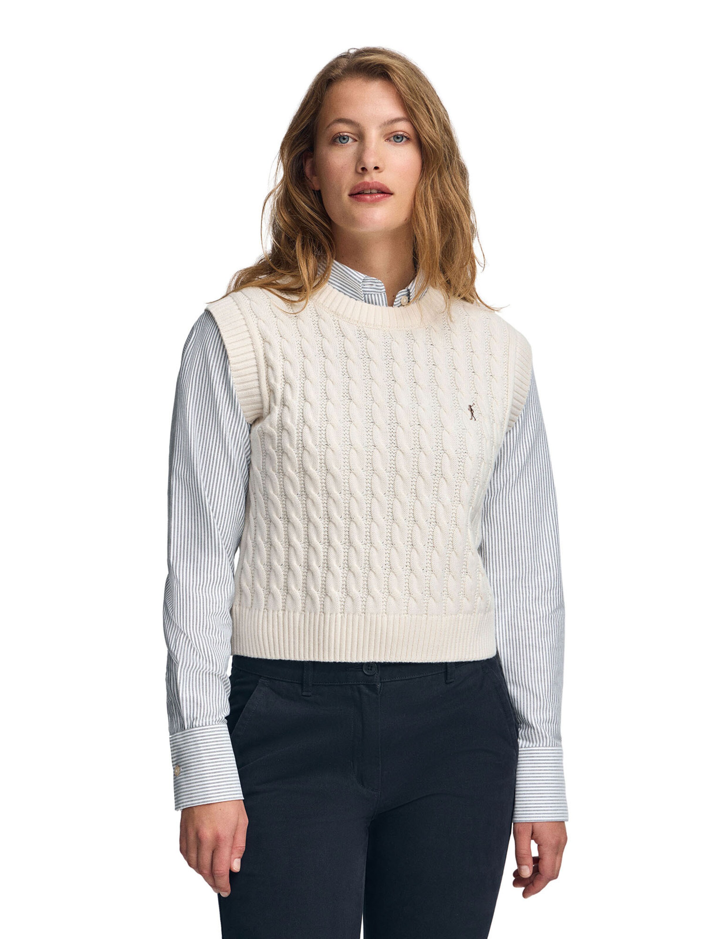 Polo Club Pullover in Beige: Vorderseite