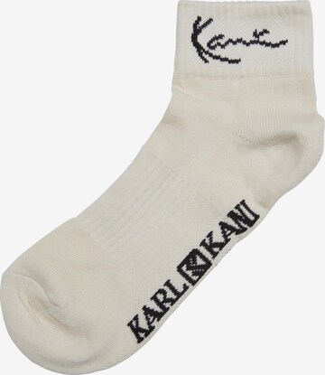 Chaussettes Karl Kani en beige : devant