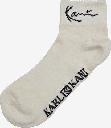 Karl Kani Socks in Beige: front