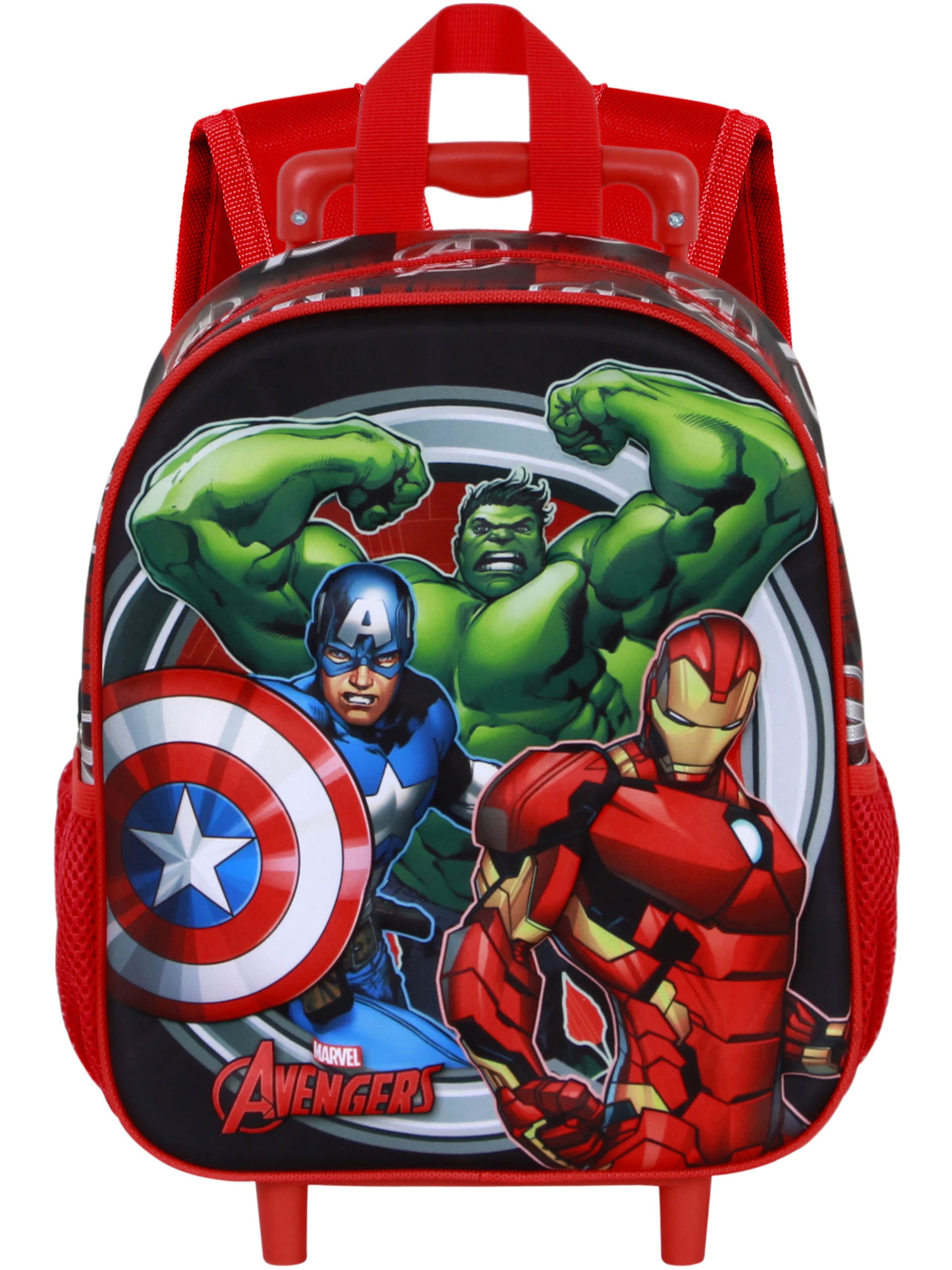 marvel Backpack 'The Avengers Almighty' in Red: front