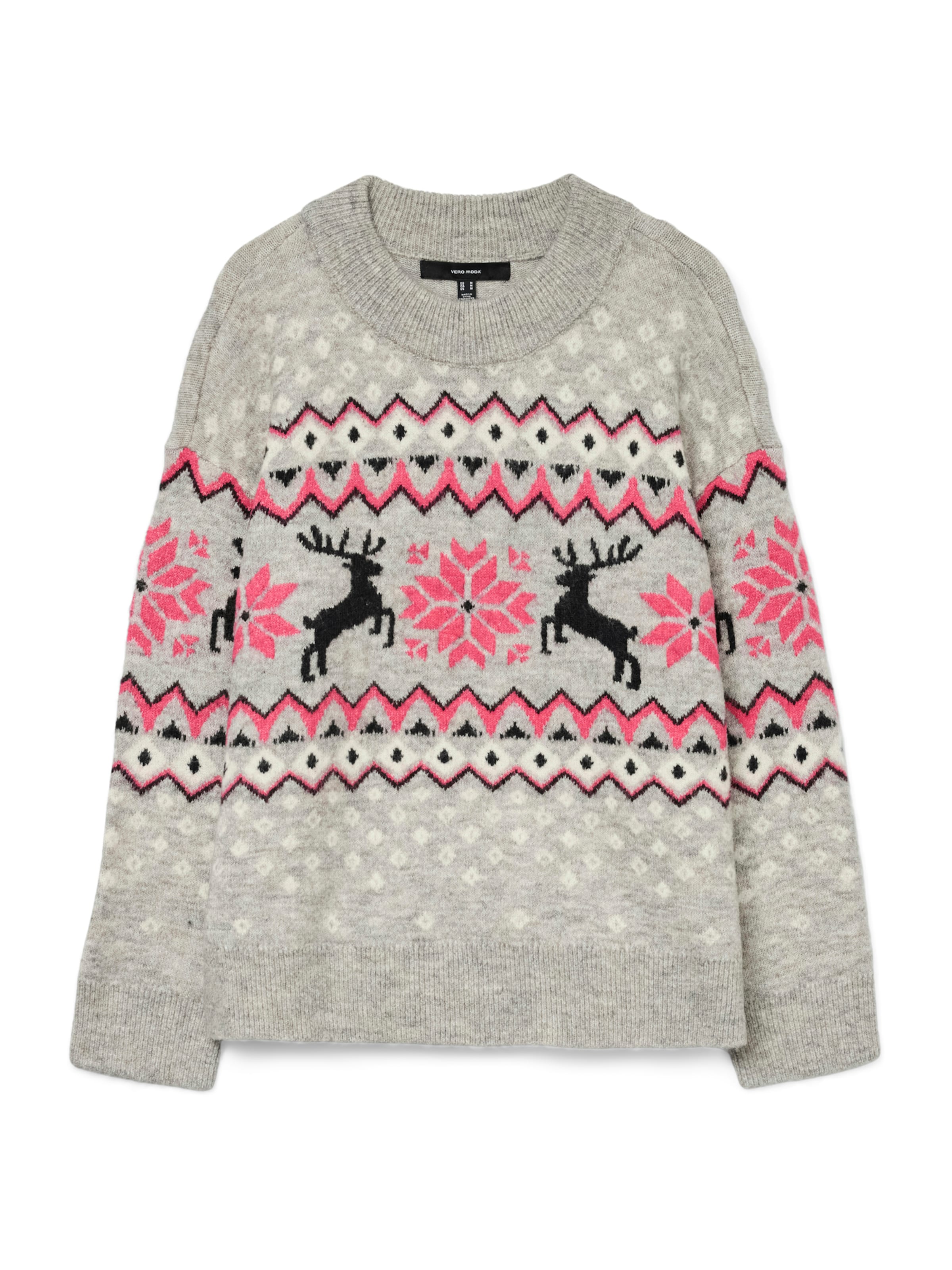 VERO MODA - Jersey 'VMSANTANORDIC' en gris: frente