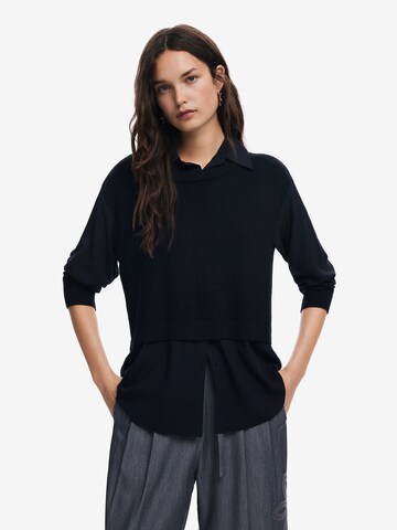Camicia da donna di Desigual in nero: frontale