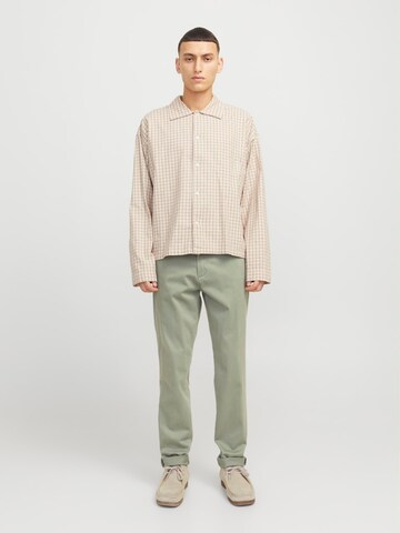 JACK & JONES Slimfit Παντελόνι τσίνο 'JJIMarco JJBowie' σε πράσινο