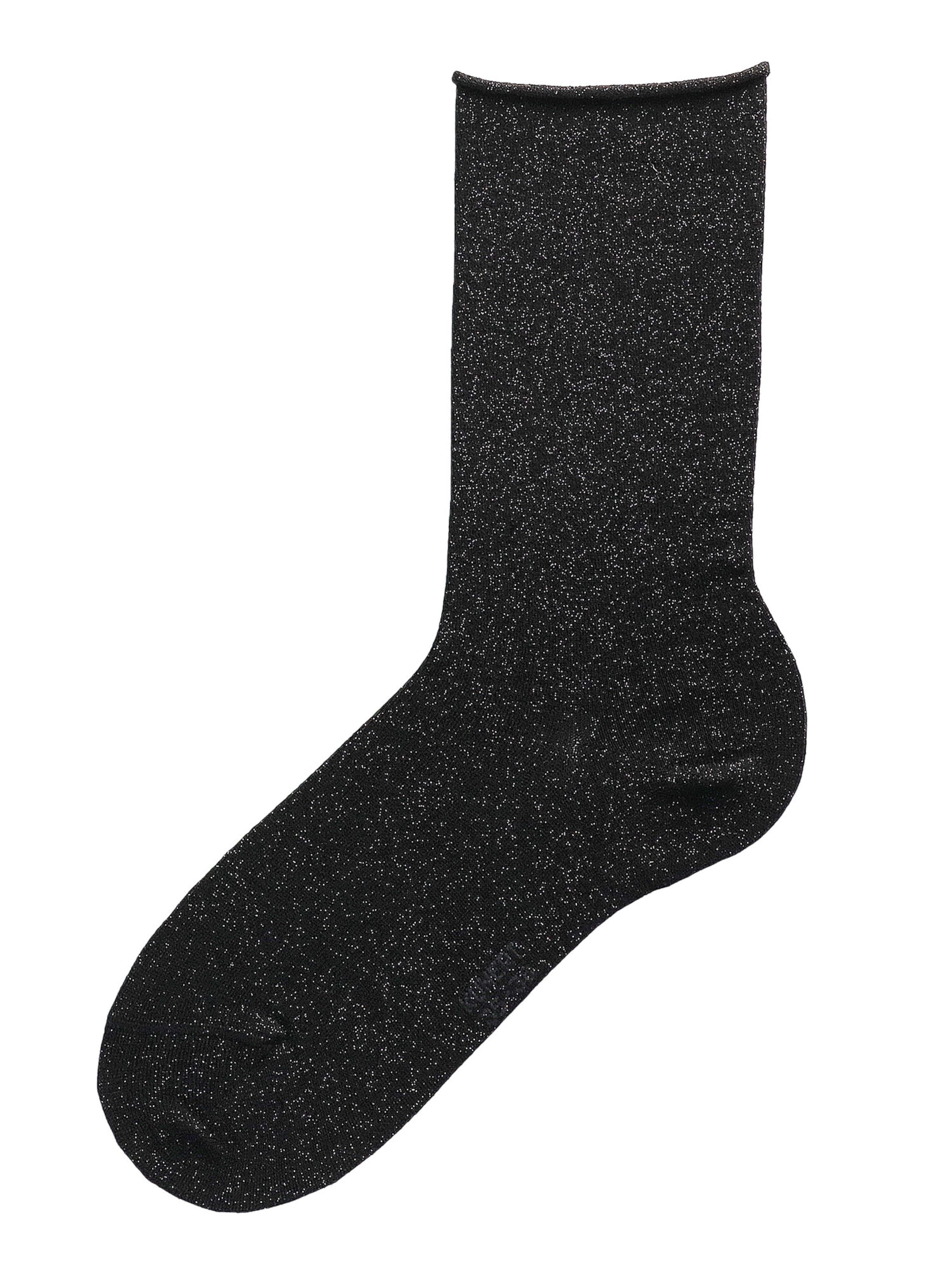 KUNERT Socken 'Sparkling Citynight' in Schwarz: Vorderseite