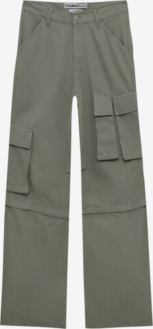 Loosefit Pantaloni cu buzunare de la Pull&Bear pe verde: față