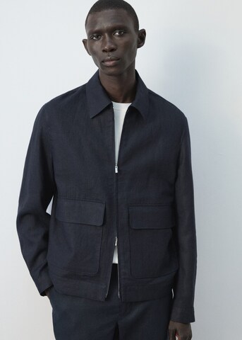 MANGO MAN Between-Season Jacket 'Arturo' in Blue