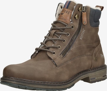 Bottes à lacets 'Veterschoenen Hoog' MUSTANG en marron : devant