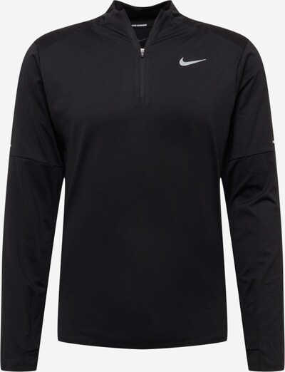 NIKE Athletic Sweatshirt in Black / White, Item view