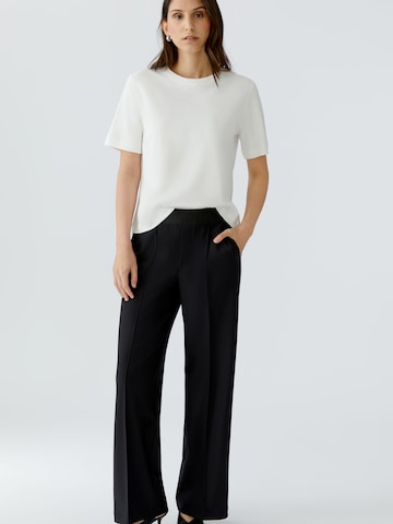 OUI Regular Pleated Pants 'Lacy' in Black