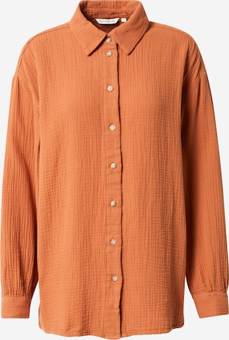 Camicia da donna di TOM TAILOR DENIM in arancione: frontale