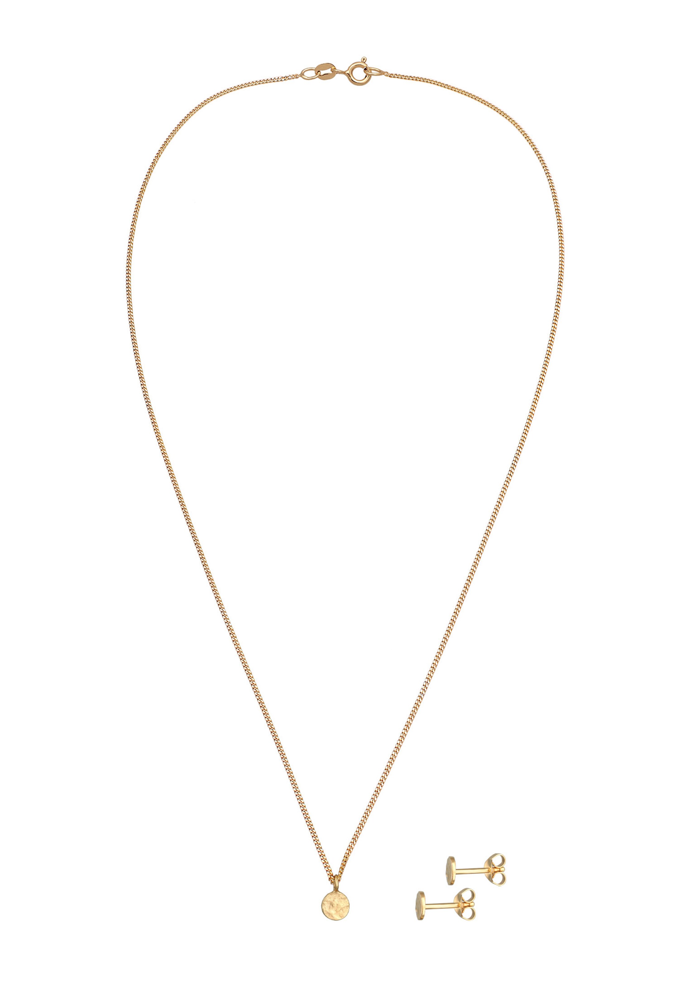 Parure de bijoux 'Plättchen' ELLI en or : devant