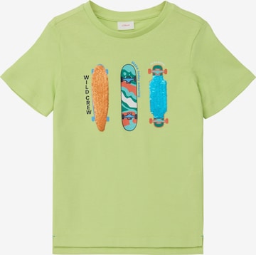 T-Shirt s.Oliver en vert : devant