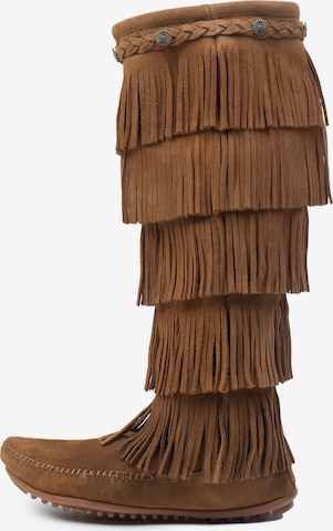 Minnetonka Сапоги в Коричневый: спереди
