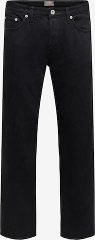 Jeans 'ONSEDGE' di Only & Sons in nero: frontale