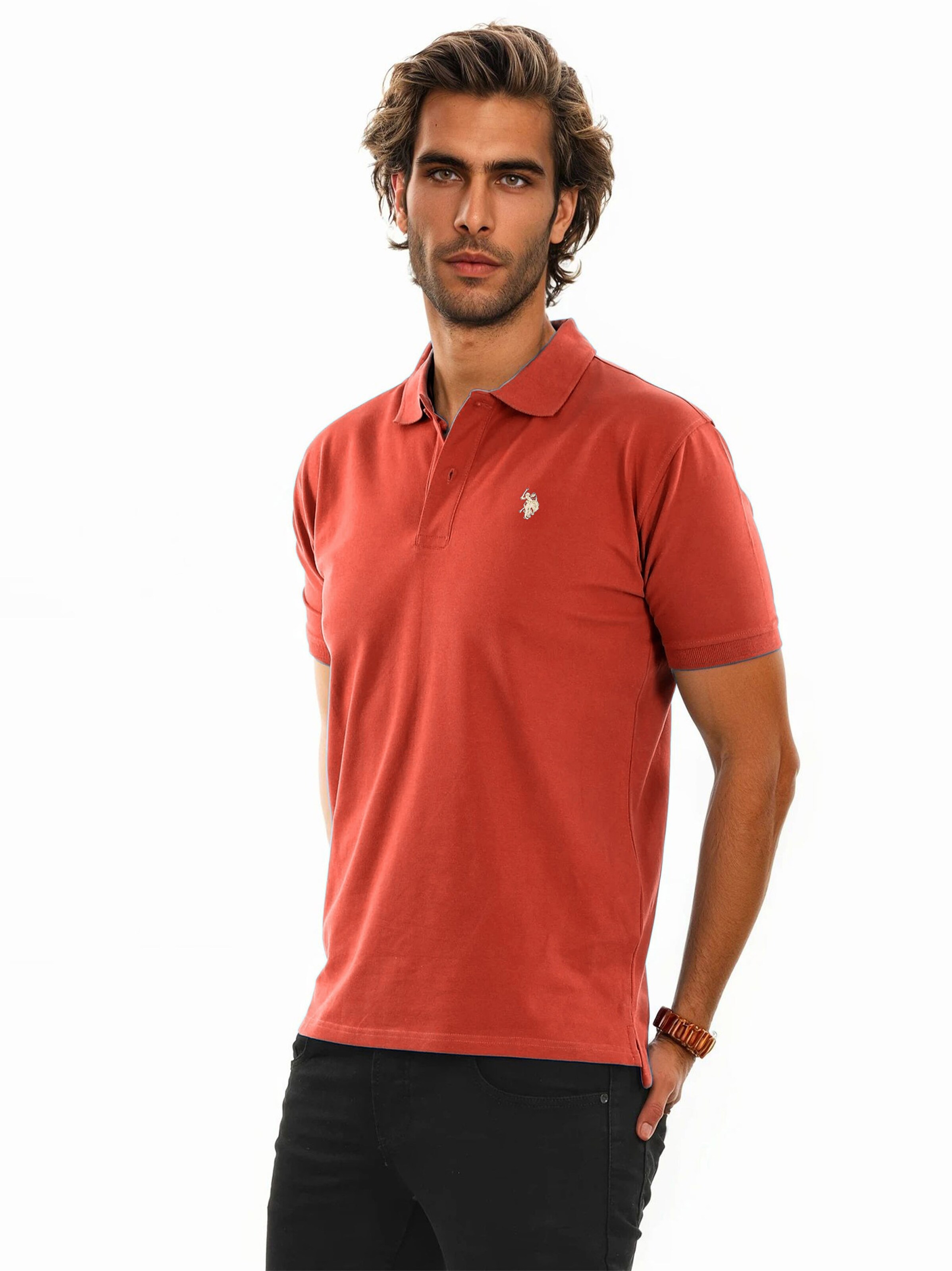 U.S. POLO ASSN. Shirt in Brown: front