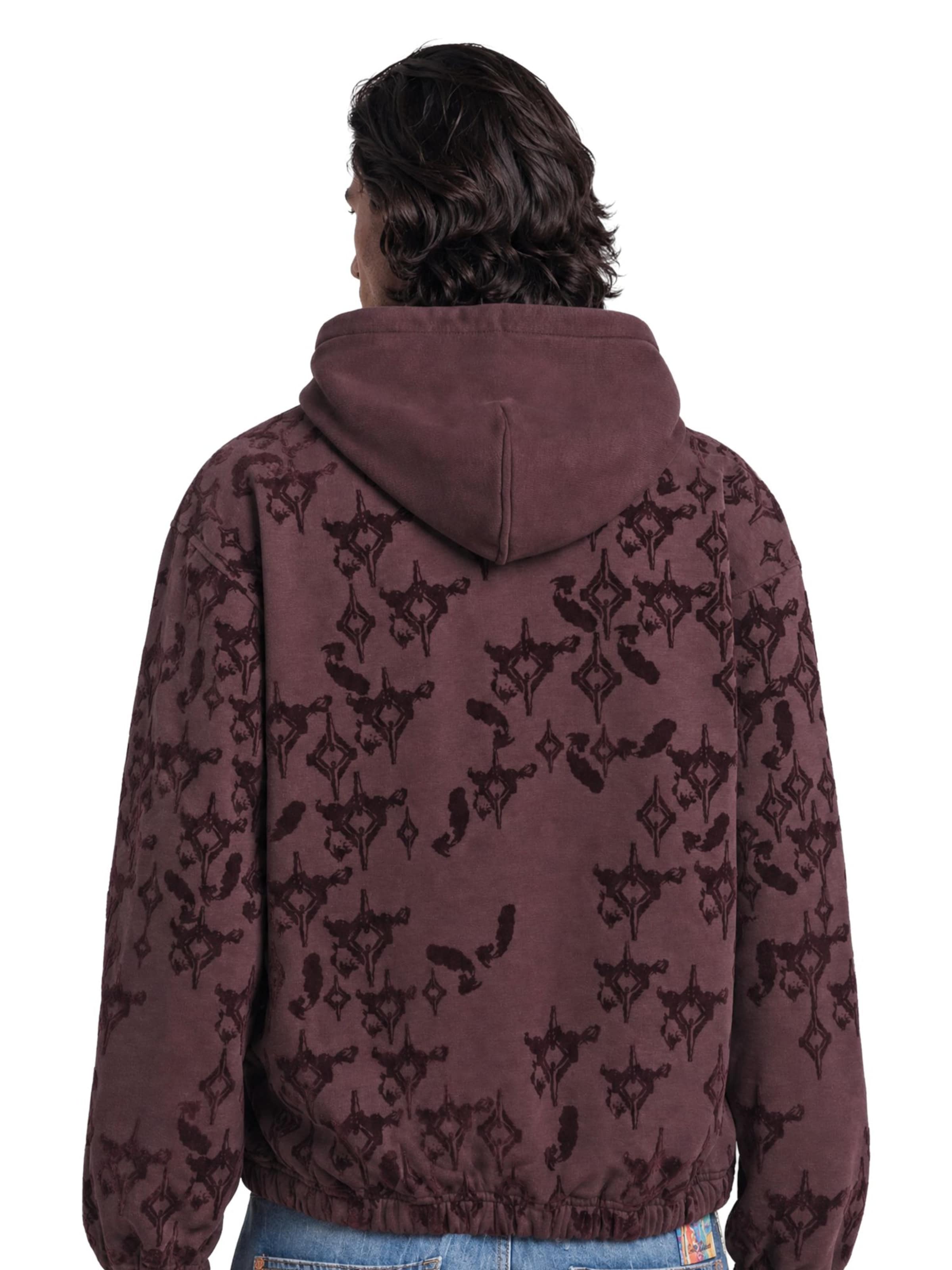 Carlo Colucci Sweatvest 'Flenger' in Rood