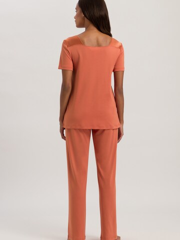 Hanro Pyjama 'Emma' in Oranje
