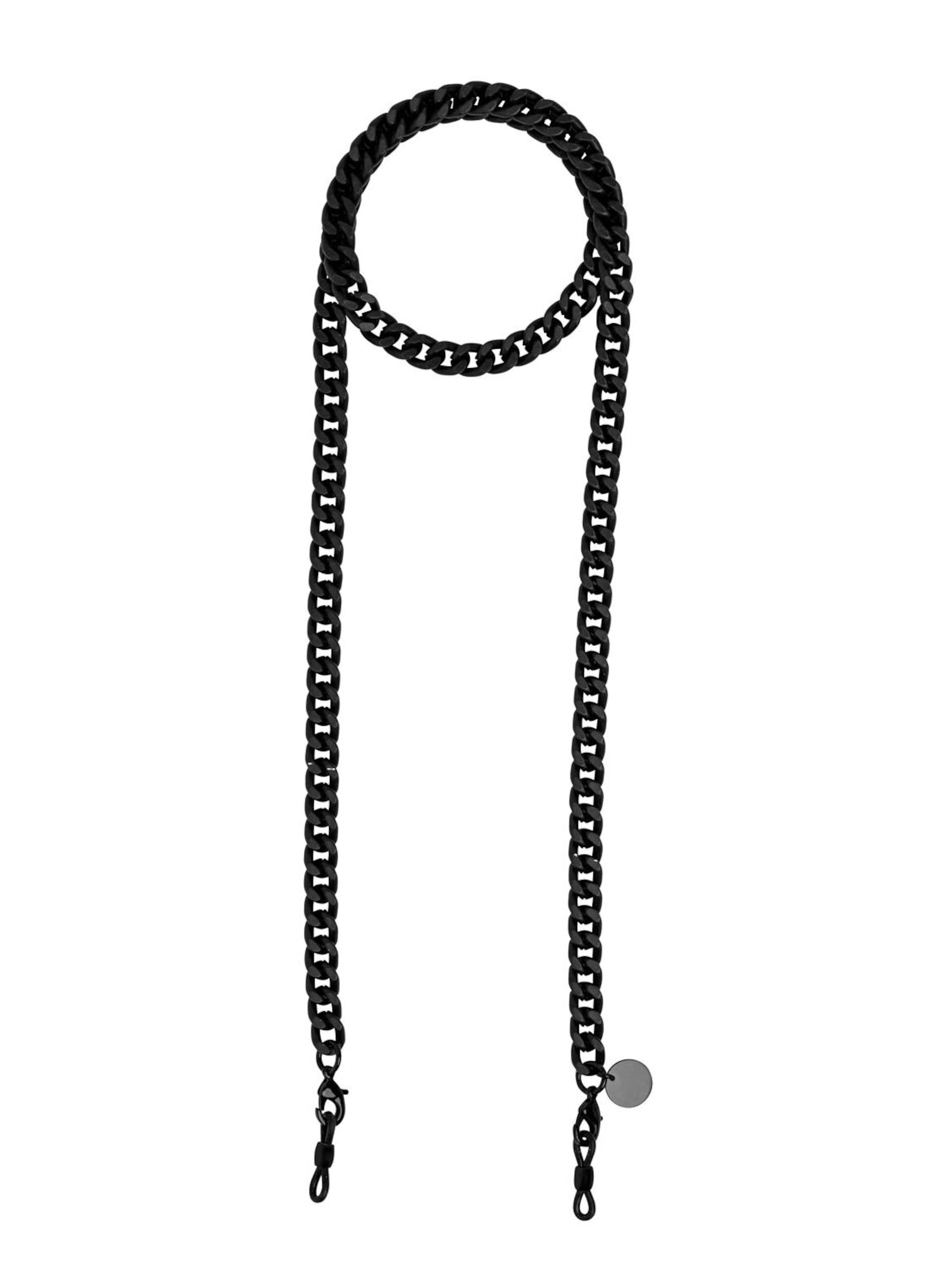 Cheeky Chain Munich Brillenkette in Schwarz: Vorderseite