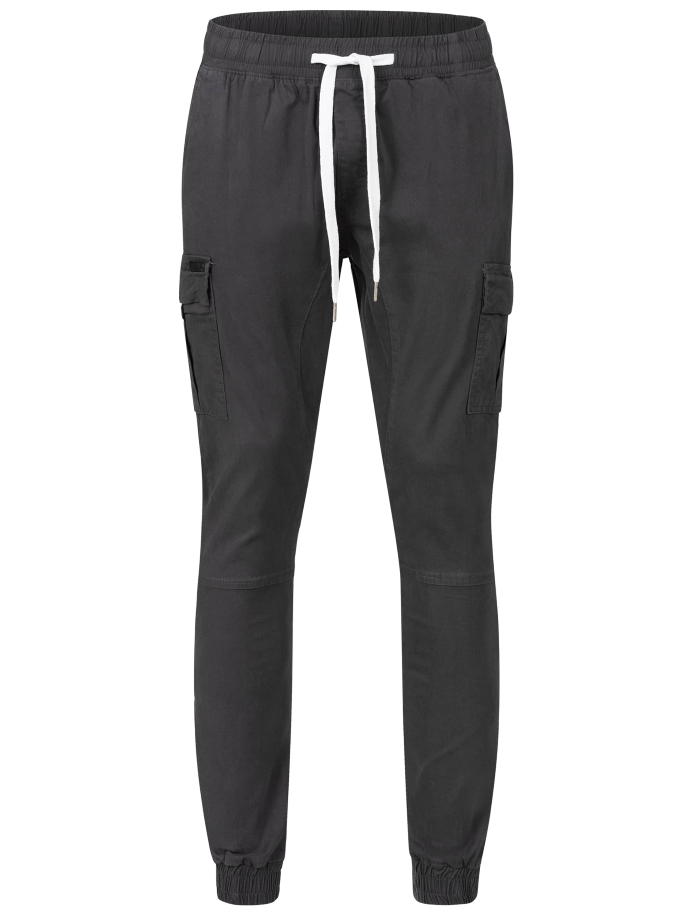 behype Cargohose 'LENNY' in Blau: Vorderseite