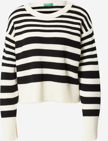 UNITED COLORS OF BENETTON Sweater in White: front