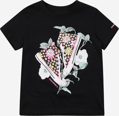 CONVERSE Shirt in de kleur Geel / Pink / Zwart / Wit, Productweergave